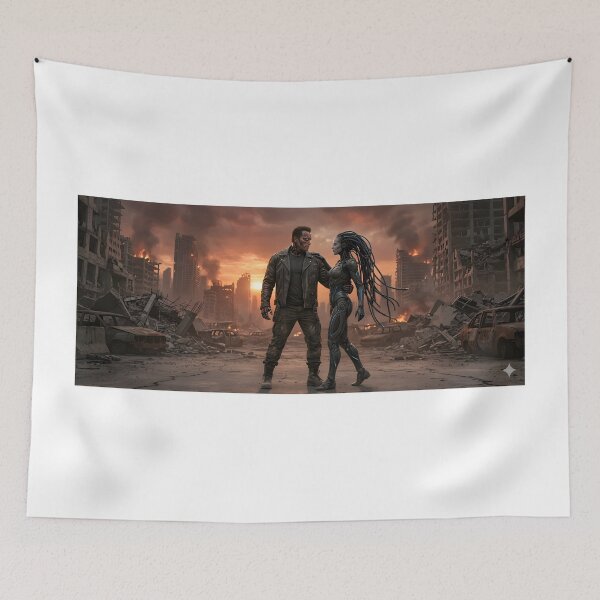 Item preview, Terminator dances with cyborg queen designed and sold by WiseBow.