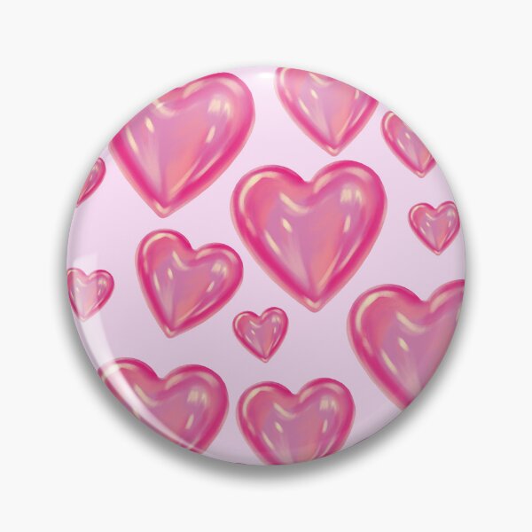 Item preview, Glossy Pink Heart Pattern Aesthetic designed and sold by Theselinara.