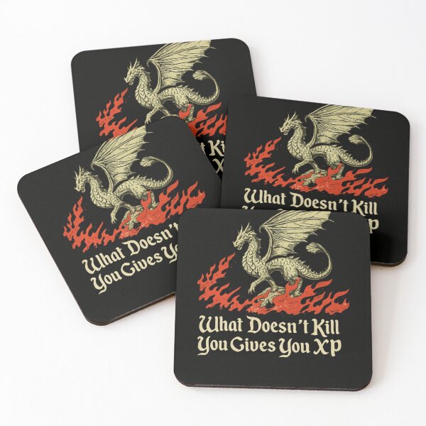 Item preview, What Doesn’t Kill You Gives You XP Funny Dragon RPG Gamer designed and sold by Dujosufot.