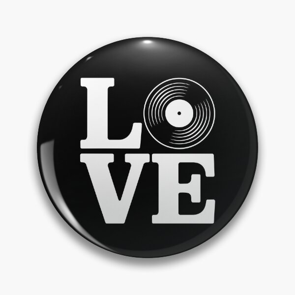 Item preview, Vinyl Record LOVE Retro Music Aesthetic Design designed and sold by Altered Pixels.