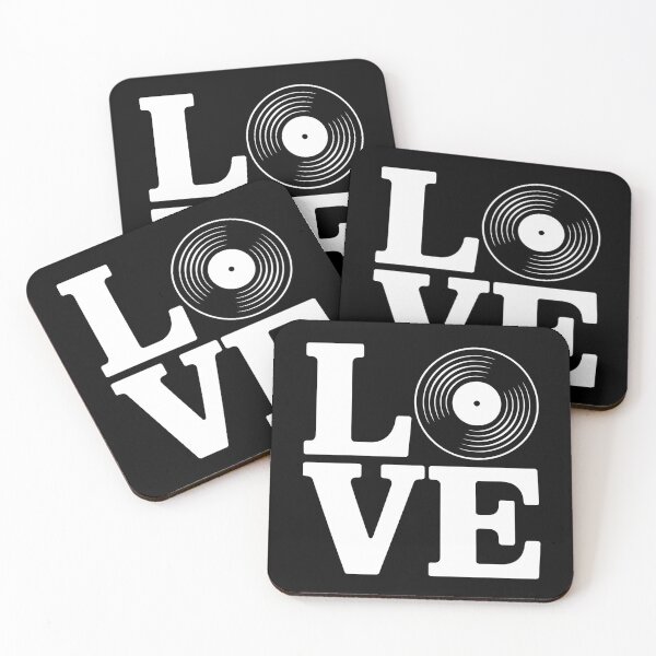 Item preview, Vinyl Record LOVE Retro Music Aesthetic Design designed and sold by Altered Pixels.