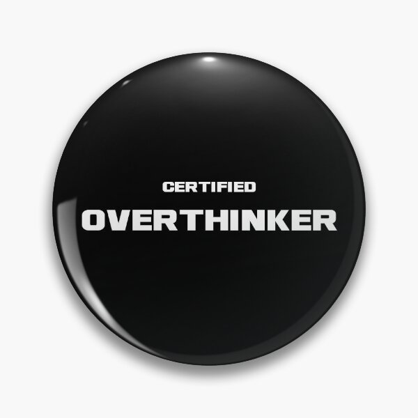 Item preview, Certified Overthinker, Unique designed and sold by villacreativa.