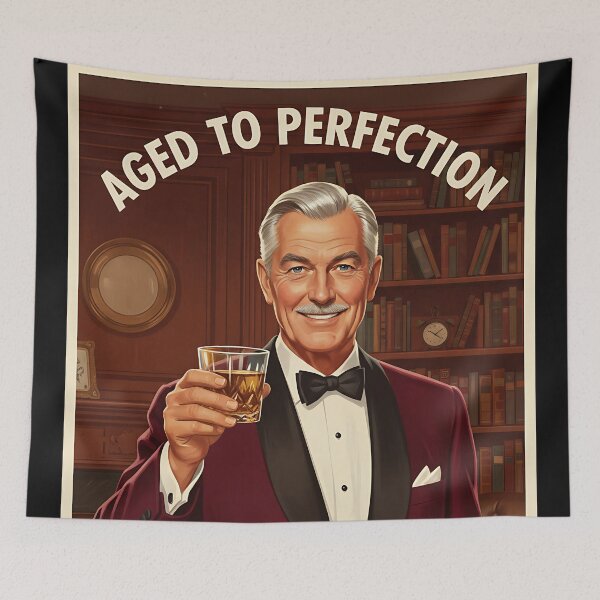 Item preview, Aged to Perfection Funny Vintage Retro Grandpa designed and sold by Retro-Anime9.