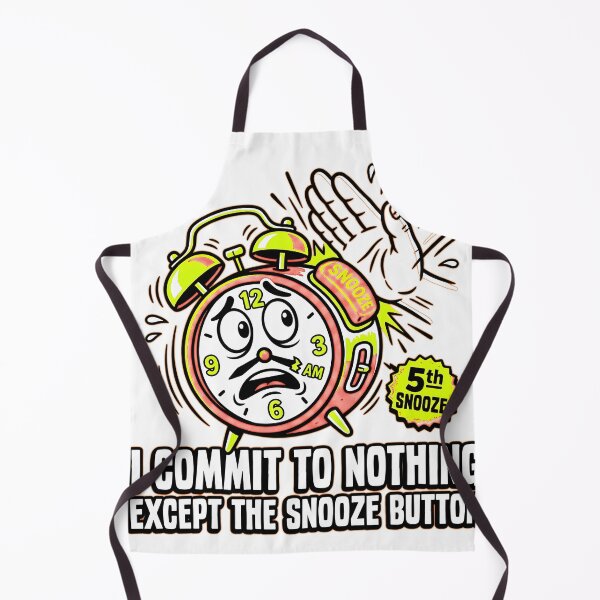 Item preview, Snooze Button Commitment Funny Sarcastic Humor Shirt designed and sold by RawInkCo.