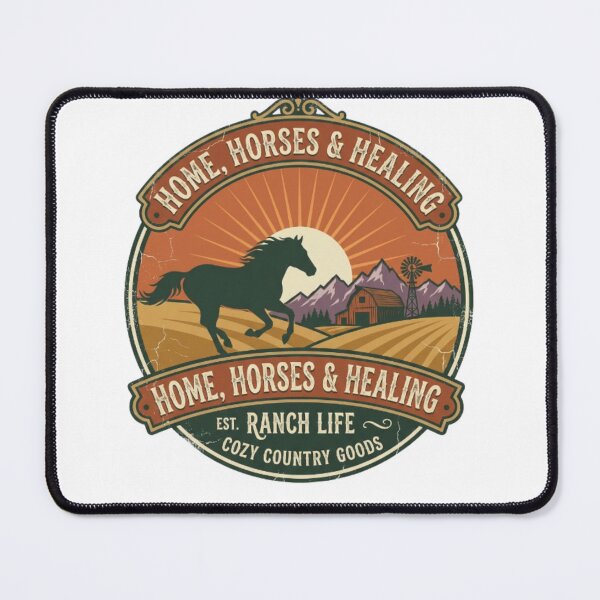 Item preview, Home, Horses & Healing – Rustic Ranch Life Horse Lover T-Shirt designed and sold by Mind-Echo.