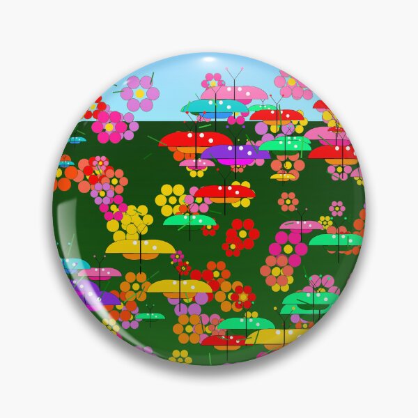 Artikelvorschau, Afrikanischer Schmetterlingsgarten, tropische bunte Blumen, Kunst entworfen und verkauft von AfricanArtHub.