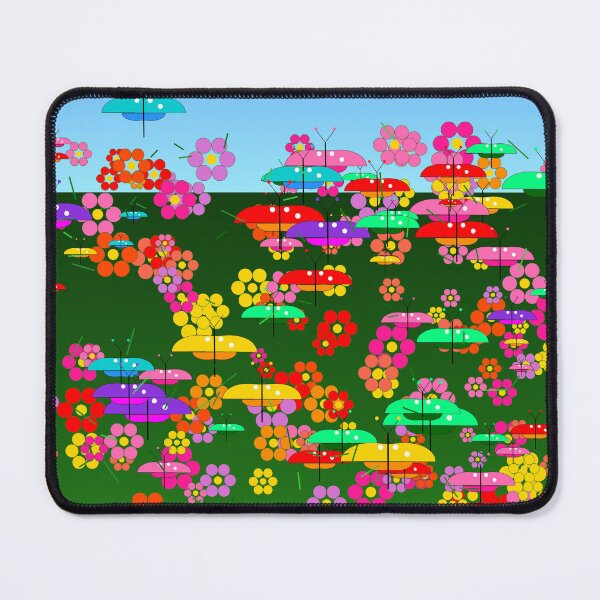 Item preview, African Butterfly Garden Tropical Colorful Flowers Art designed and sold by AfricanArtHub.
