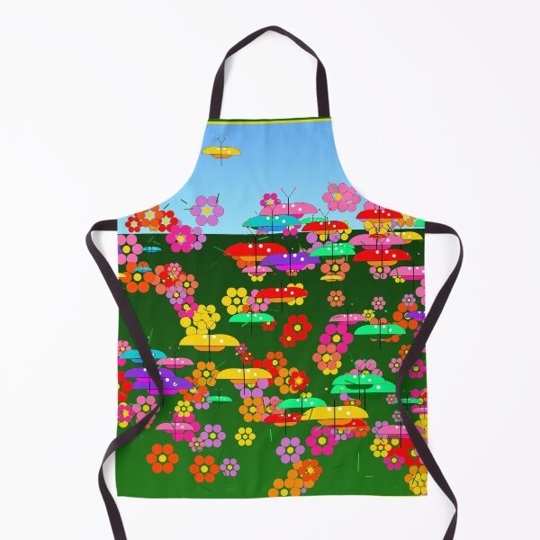 Item preview, African Butterfly Garden Tropical Colorful Flowers Art designed and sold by AfricanArtHub.