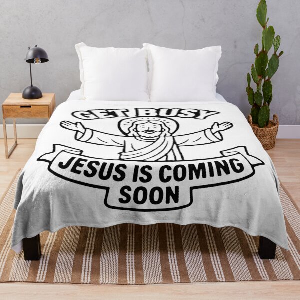 Item preview, Get Busy Jesus Is Coming Soon designed and sold by plushism.