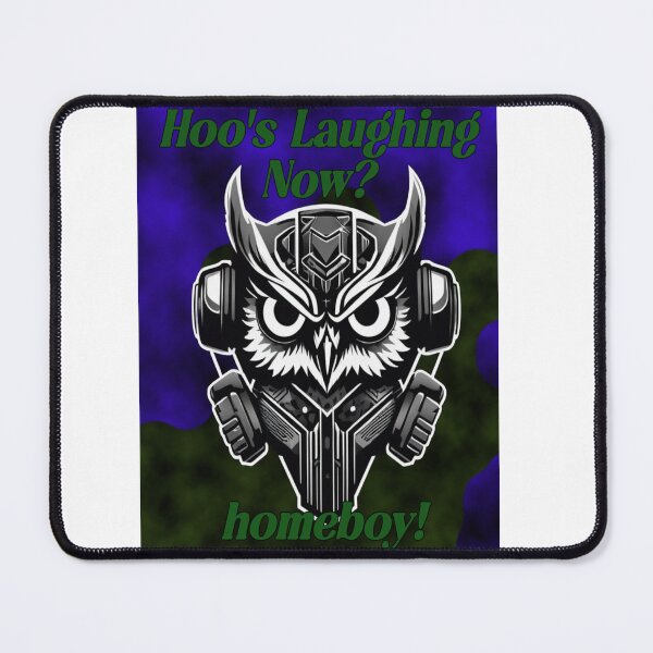 Item preview, Hoos Laughing Now Homeboy Funny Gamer Owl designed and sold by Animalloveus.