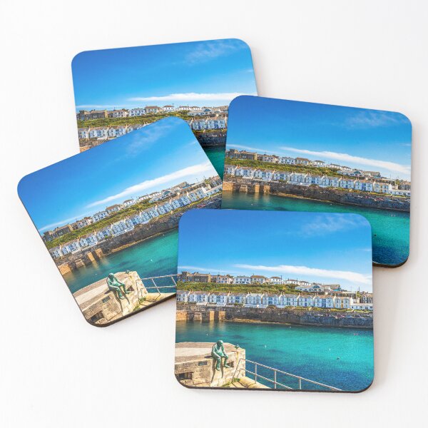Item preview, Porthleven Harbour, Houses And Clock Tower, Cornwall, England designed and sold by Paul Thompson Photography.