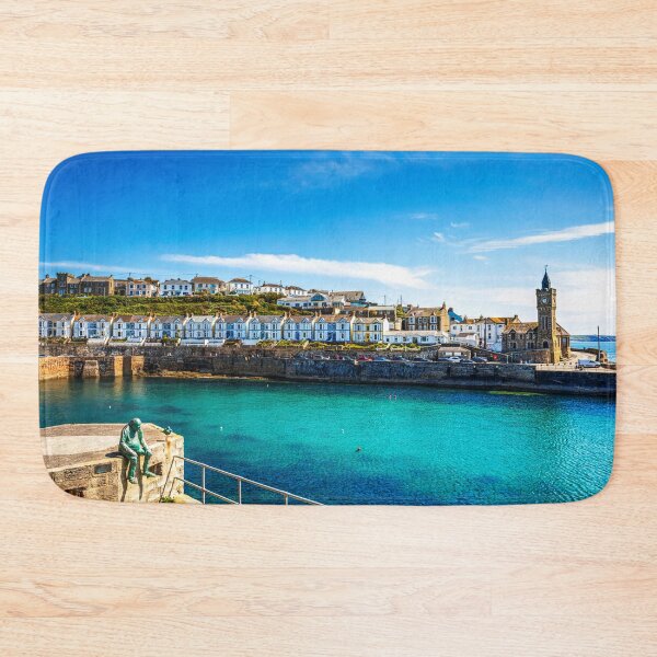 Item preview, Porthleven Harbour, Houses And Clock Tower, Cornwall, England designed and sold by Paul Thompson Photography.