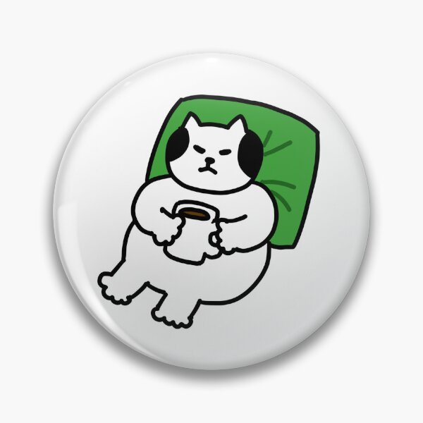 Item preview, a Cat sleeping with a cup of coffee designed and sold by superbaechoo.