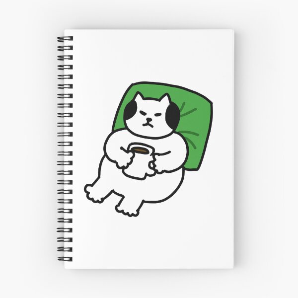 Item preview, a Cat sleeping with a cup of coffee designed and sold by superbaechoo.