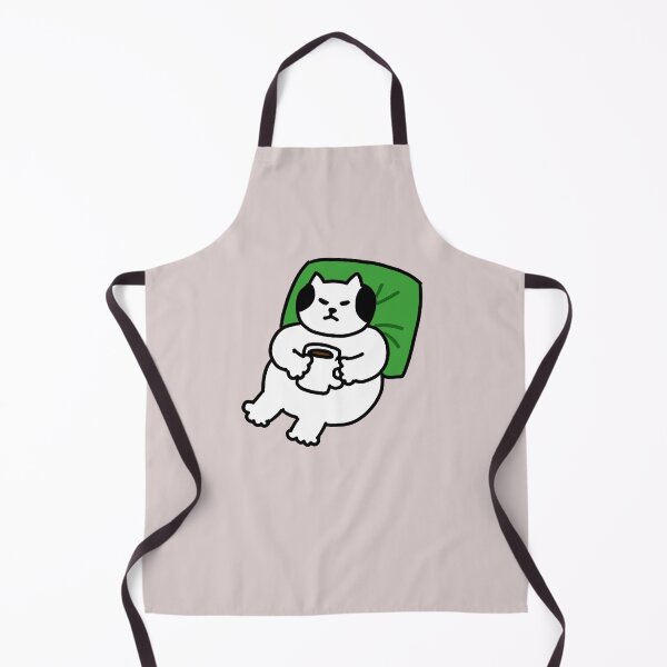 Item preview, a Cat sleeping with a cup of coffee designed and sold by superbaechoo.