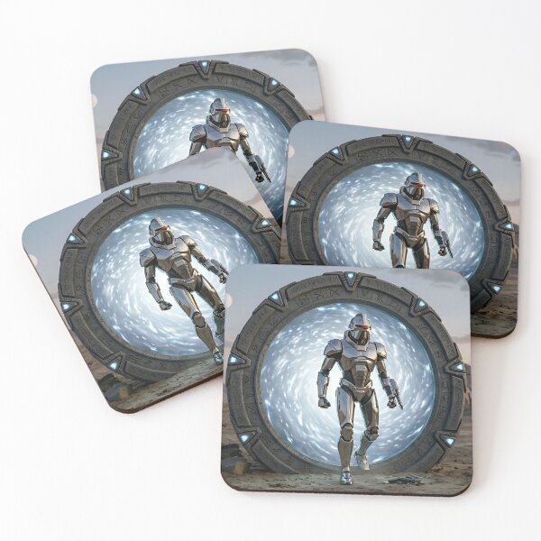 Item preview, Cylon stepping out of stargate designed and sold by WiseBow.