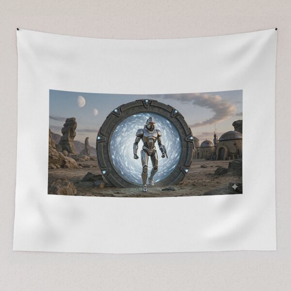 Item preview, Cylon stepping out of stargate designed and sold by WiseBow.
