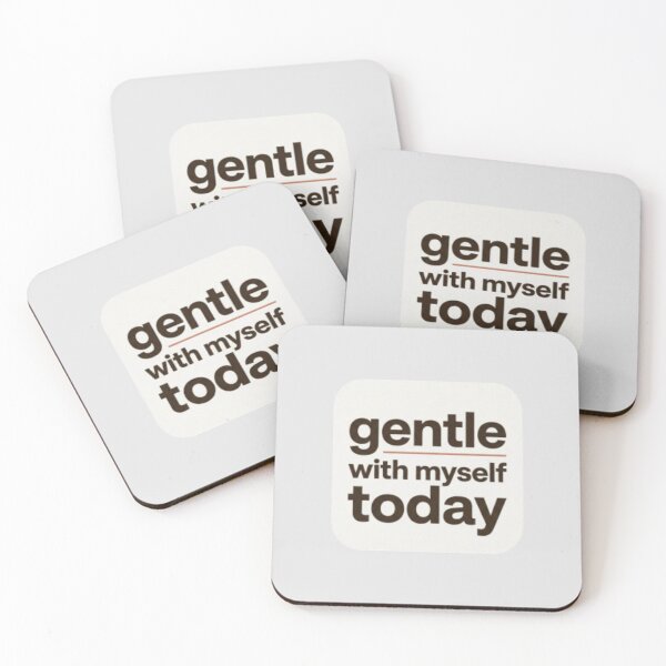 Item preview, Let It Be Gentle – Spiritual Affirmation Typography Design designed and sold by CosmicQuietLab.