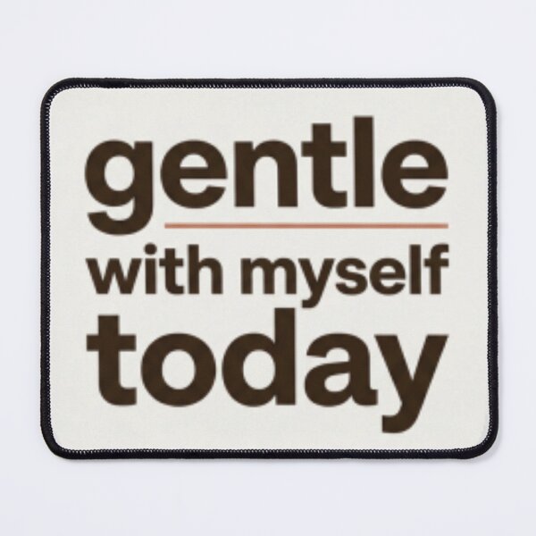Item preview, Let It Be Gentle – Spiritual Affirmation Typography Design designed and sold by CosmicQuietLab.