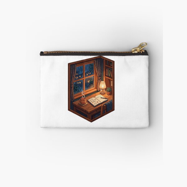 Item preview, 16 Bit Pixel Art Cozy Lo Fi Rain Gamer designed and sold by PictoVibe.