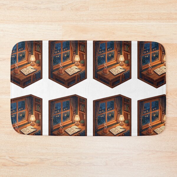 Item preview, 16 Bit Pixel Art Cozy Lo Fi Rain Gamer designed and sold by PictoVibe.