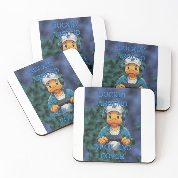 Item preview, Duckin Around Duck And Cover Funny Gamer Duck designed and sold by Animalloveus.