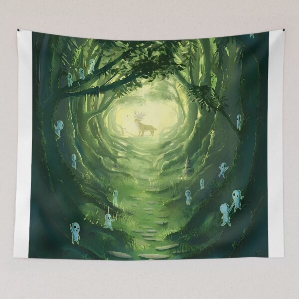 Item preview,  Cute kawaii art guardian [[mmomonokes]] forest -%[ghiblis]%- flyingaways  designed and sold by ITsdnelinn.