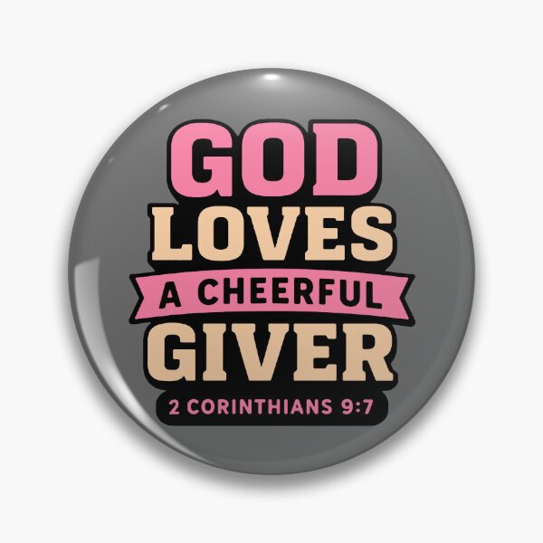 Item preview, 2 Corinthians 9:7 God Loves A Cheerful Giver designed and sold by plushism.