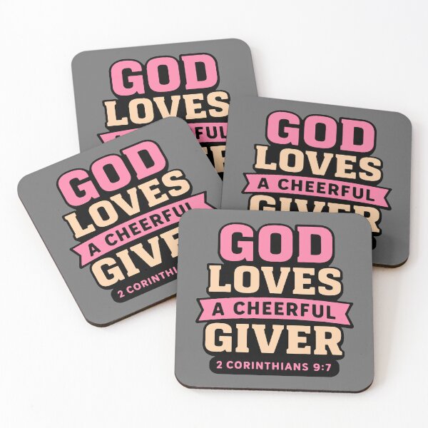 Item preview, 2 Corinthians 9:7 God Loves A Cheerful Giver designed and sold by plushism.