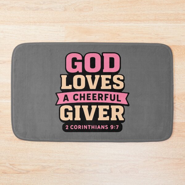 Item preview, 2 Corinthians 9:7 God Loves A Cheerful Giver designed and sold by plushism.