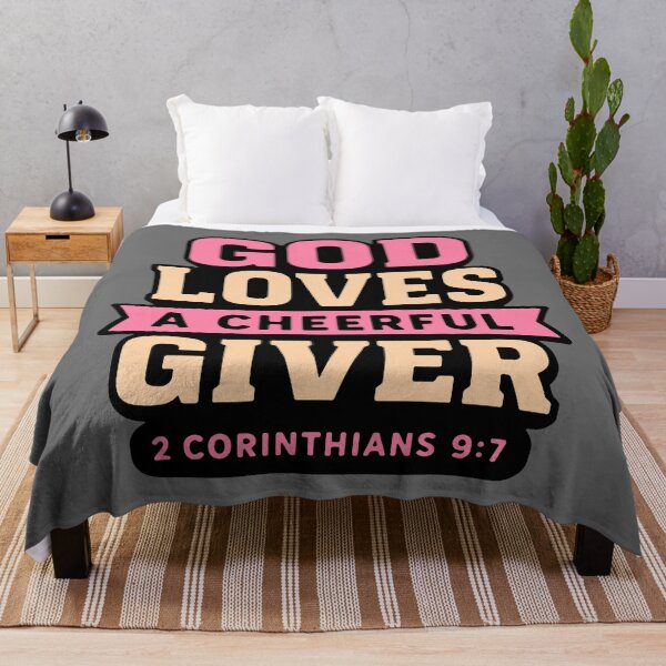 Item preview, 2 Corinthians 9:7 God Loves A Cheerful Giver designed and sold by plushism.