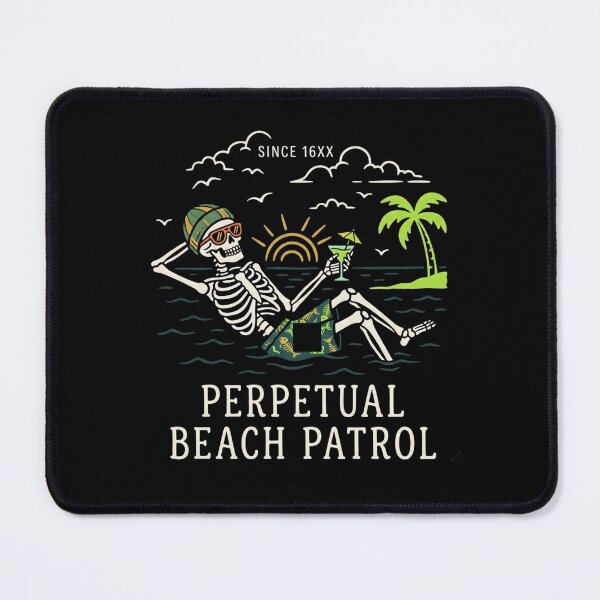 Item preview, Perpetual Beach Patrol Skeleton T-Shirt designed and sold by artlife4.