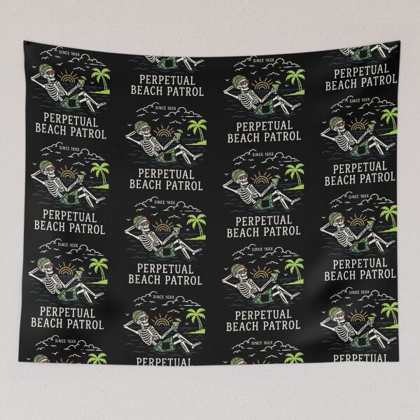Item preview, Perpetual Beach Patrol Skeleton T-Shirt designed and sold by artlife4.