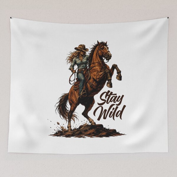 Item preview, Stay Wild Cowgirl Western Rider designed and sold by olosra.