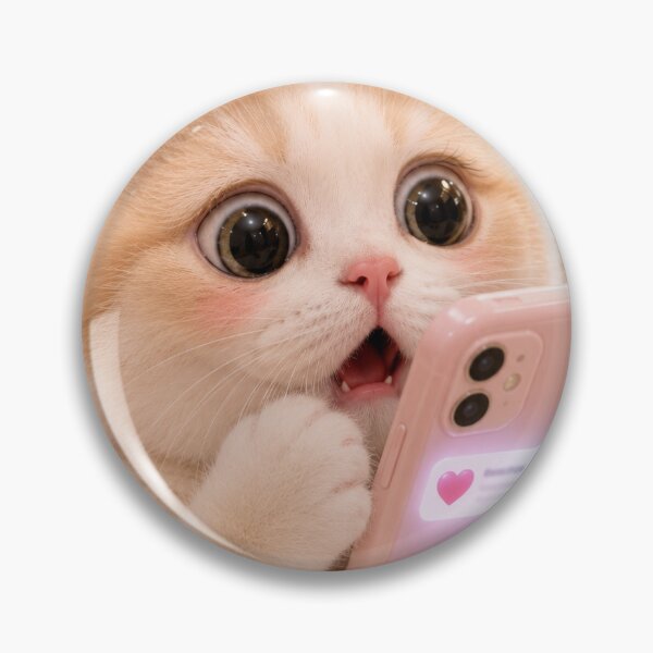 Item preview, Kitten Shocked By Love Notification designed and sold by LovelyCatGalaxy.