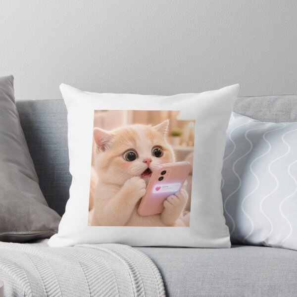 Item preview, Kitten Shocked By Love Notification designed and sold by LovelyCatGalaxy.