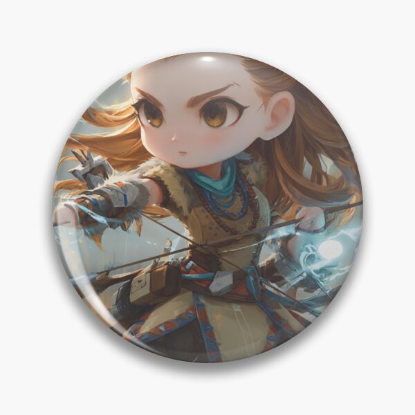 Item preview, Chibi Machine‑Hunter Scout | Cute Tribal‑Tech Archer designed and sold by MyChibiArts.