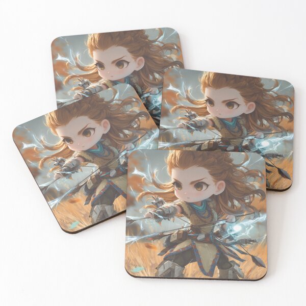 Item preview, Chibi Machine‑Hunter Scout | Cute Tribal‑Tech Archer designed and sold by MyChibiArts.