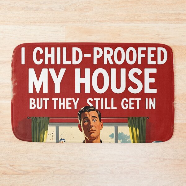 Item preview, Child Proofed Funny Vintage Retro Parent designed and sold by Retro-Anime9.