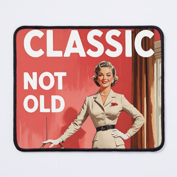 Item preview, Classic Not Old Vintage Retro Mom Joke designed and sold by Retro-Anime9.