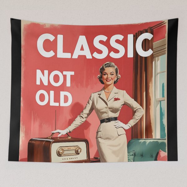 Item preview, Classic Not Old Vintage Retro Mom Joke designed and sold by Retro-Anime9.