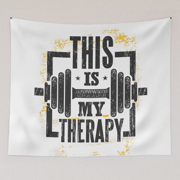 Item preview, This Is My Therapy Gym Workout Weightlifting designed and sold by Gravelpeak Co..