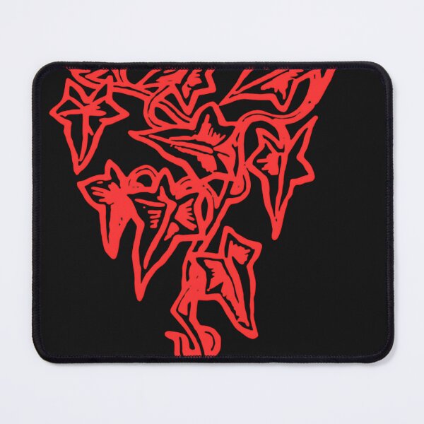 Item preview, Red Neon Gothic Ivy Leaves Dark Botanical Sigil designed and sold by DarkOriginArts.