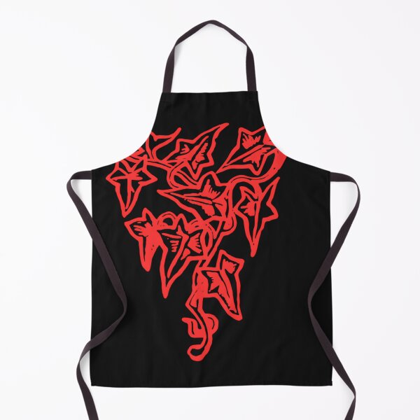 Item preview, Red Neon Gothic Ivy Leaves Dark Botanical Sigil designed and sold by DarkOriginArts.