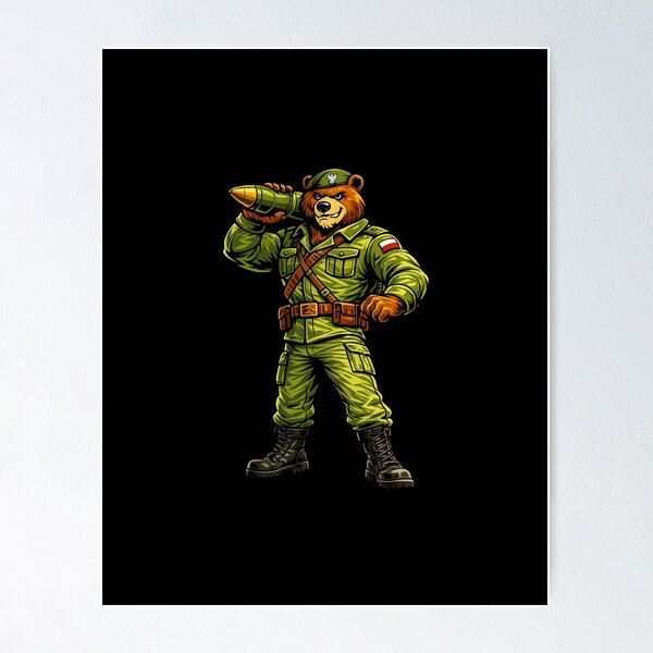 Item preview, Wojtek Bear Polish Military Mascot designed and sold by JacobSpace.