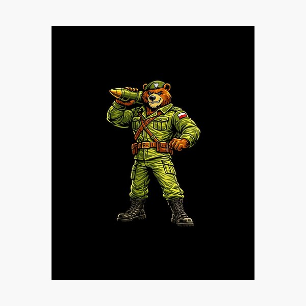 Item preview, Wojtek Bear Polish Military Mascot designed and sold by JacobSpace.