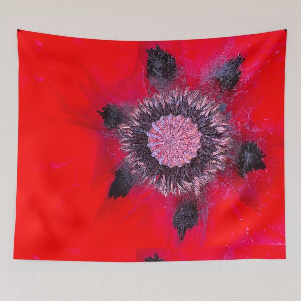 Item preview, Macro Image of Blood Red Poppy designed and sold by Violaman.