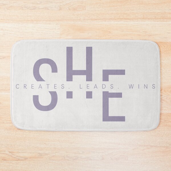 Item preview, SHE Creates Leads Wins | Mauve Minimalist Editorial Art designed and sold by Typomuse-studio.
