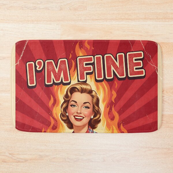 Item preview, I'm Fine Vintage Retro Mom Joke designed and sold by Retro-Anime9.