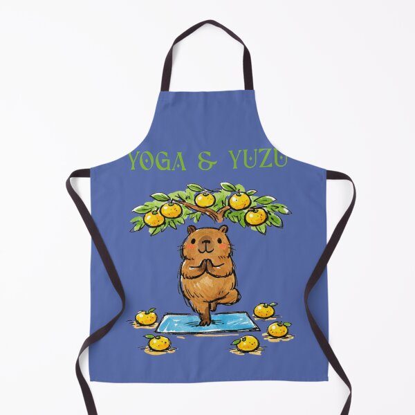 Item preview, Yoga & Yuzu Cute Capybara – Kawaii Zen Tree Pose Animal Art designed and sold by FIREDesignsPOD.